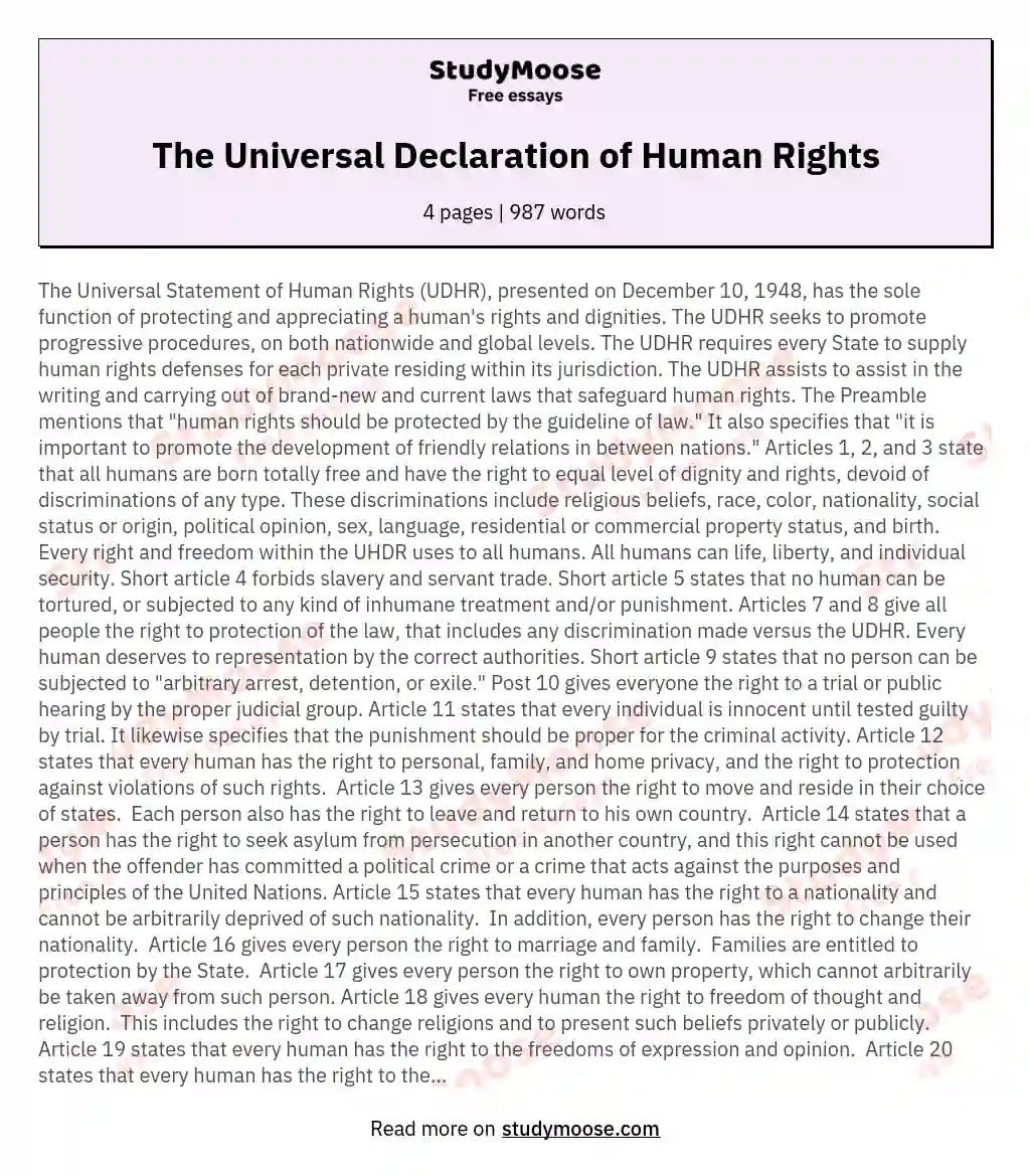 Реферат: Are Human Rights Universal Essay Research Paper