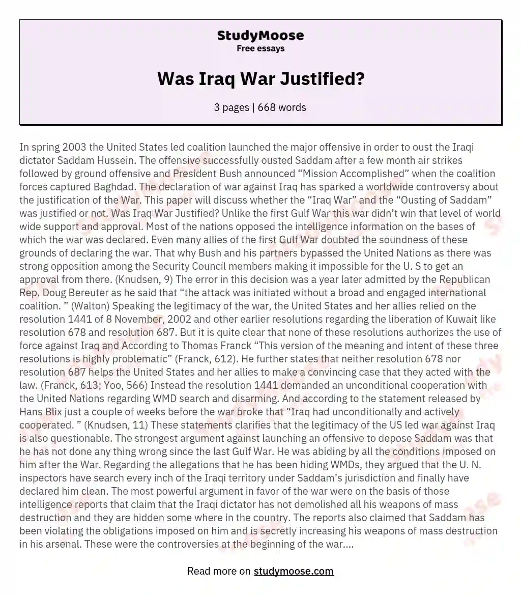 can terrorism ever be justified essay