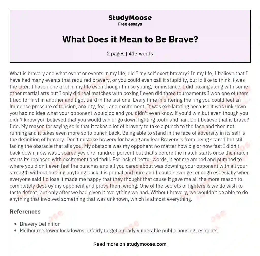 what-does-it-mean-to-be-brave-free-essay-example