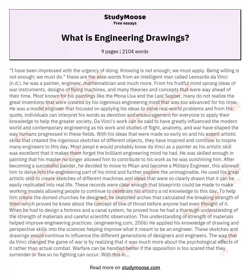 What is Engineering Drawings?