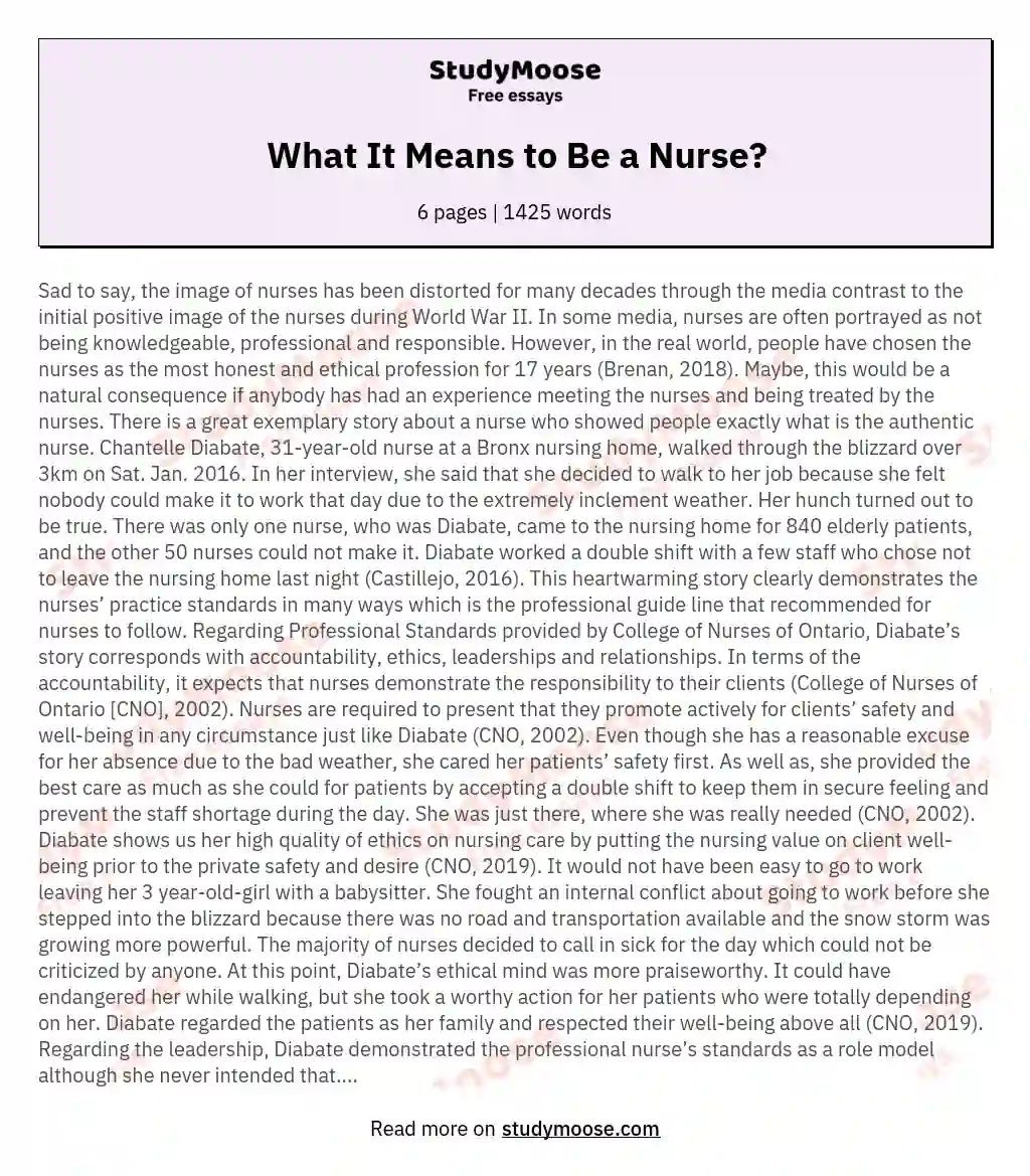 what-it-means-to-be-a-nurse-free-essay-example