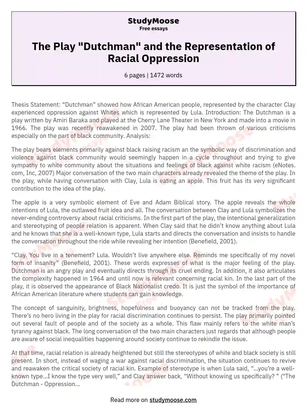 White Oppression