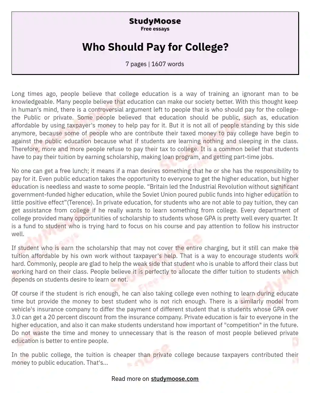 pay for college application essay