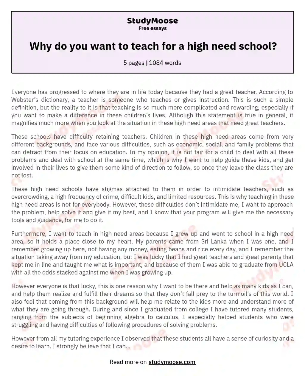 why i want to be an esl teacher essay