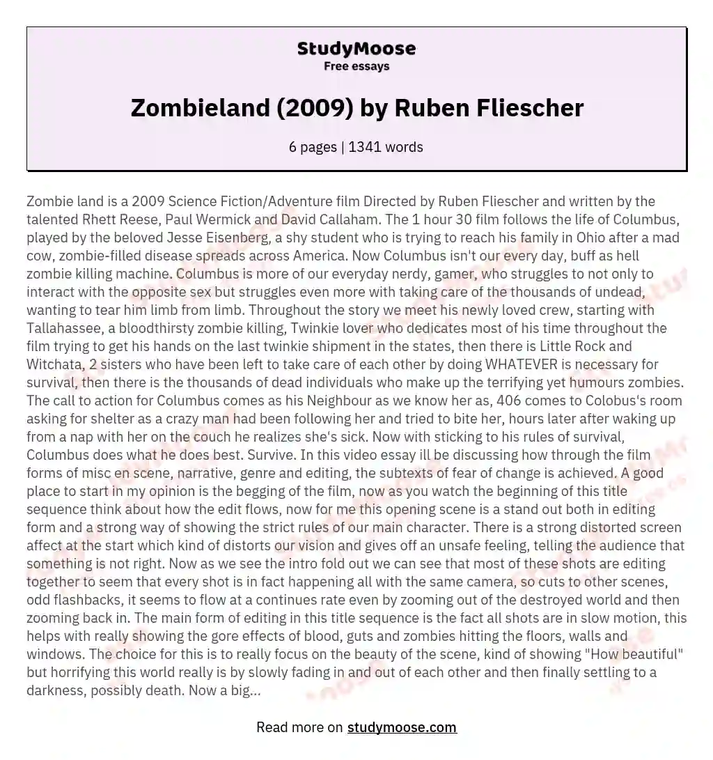 Zombieland (2009) by Ruben Fliescher