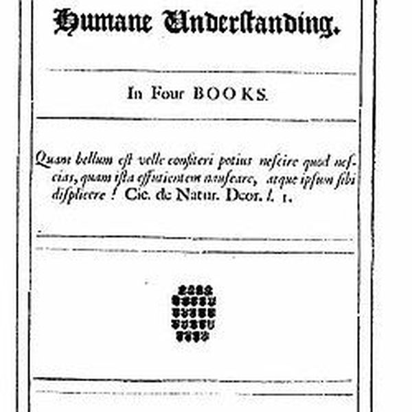 An Essay Concerning Human Understanding Essay Examples