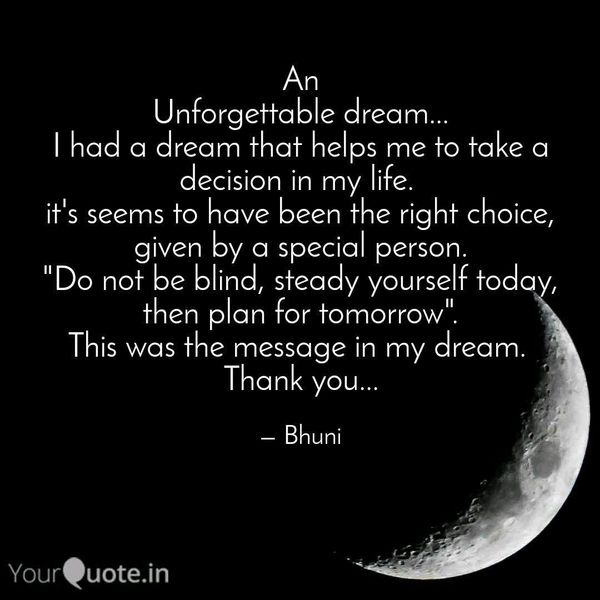 An Unforgettable Dream Essay Examples