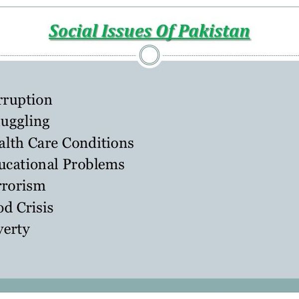 Burning Issues Of Pakistan Essay Examples