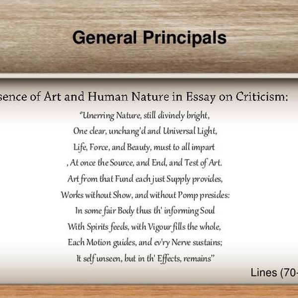 Criticism Alexander Pope Essay Examples