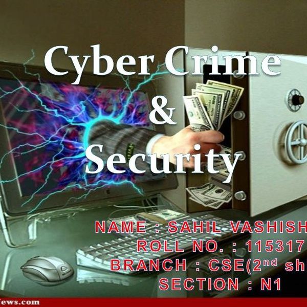 Cybercrime And Security Essay Examples