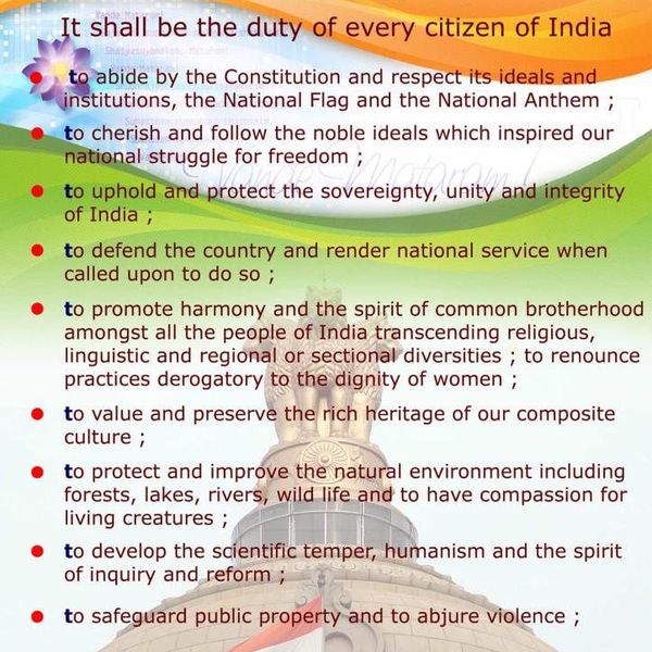 Duties Of Indian Citizen Essay Examples