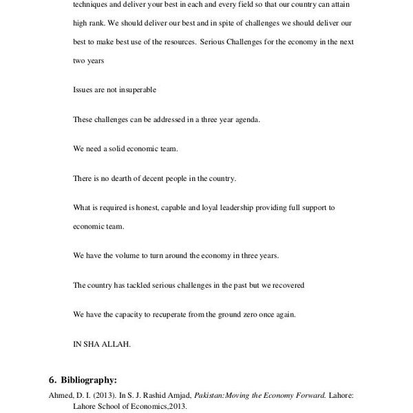Economic Problems Of Pakistan Essay Examples