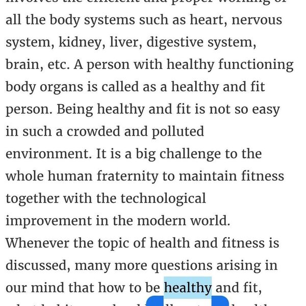 Health And Fitness For Asl Essay Examples