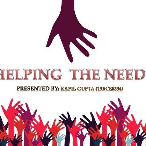 Helping The Needy Essay Examples