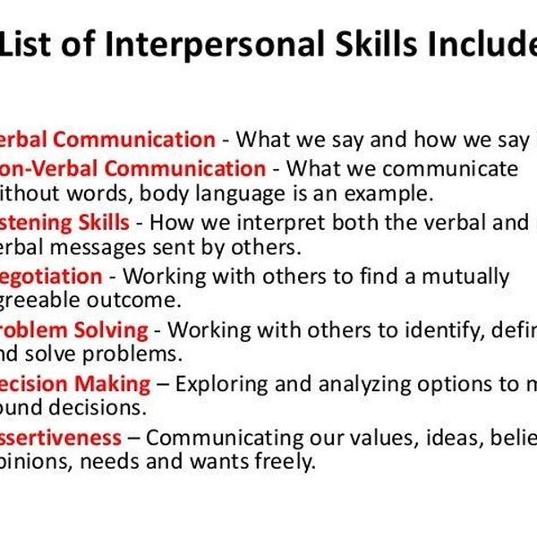 Interpersonal Communication Skills Essay Examples