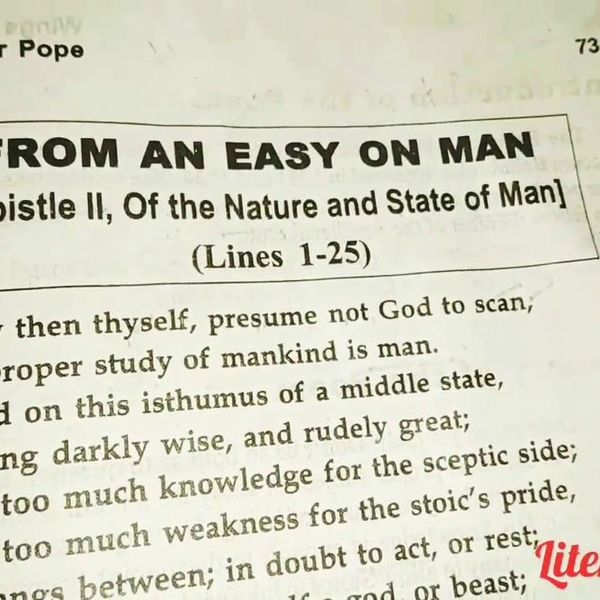 Man Epistle 2 Essay Examples