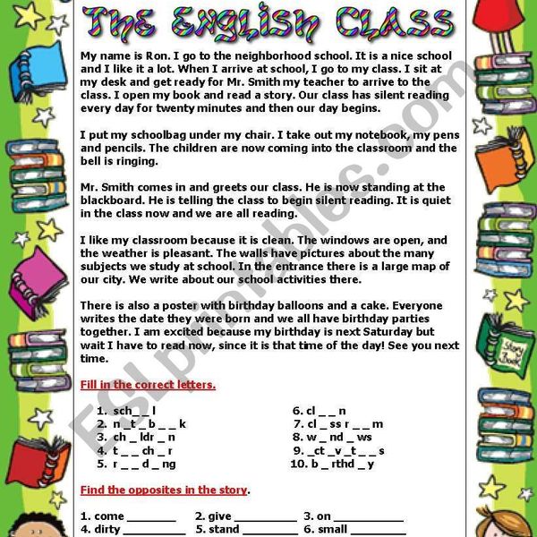 My English Class Essay Examples