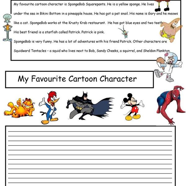 My Favorite Cartoon Character Essay Examples