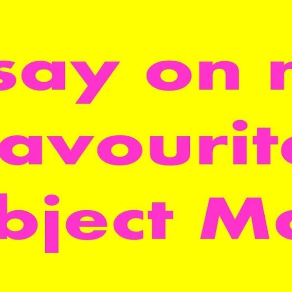My Favorite Subject Maths Essay Examples