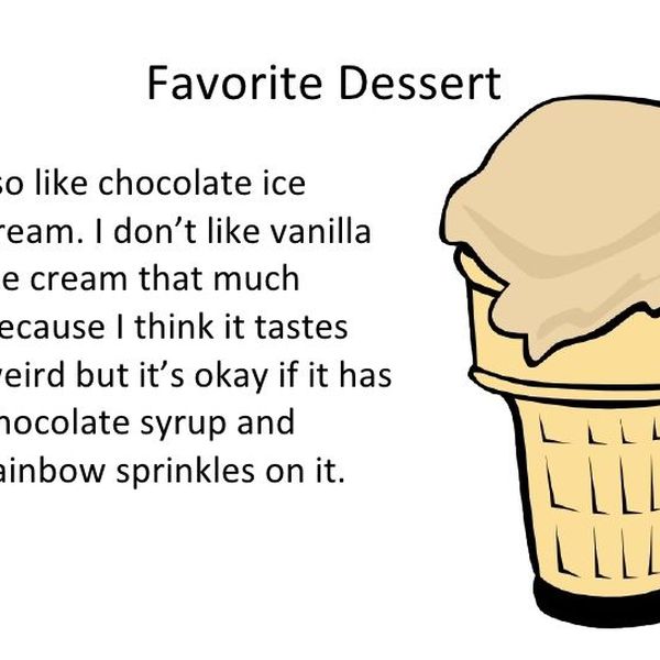 My Favourite Food Ice Cream Essay Examples
