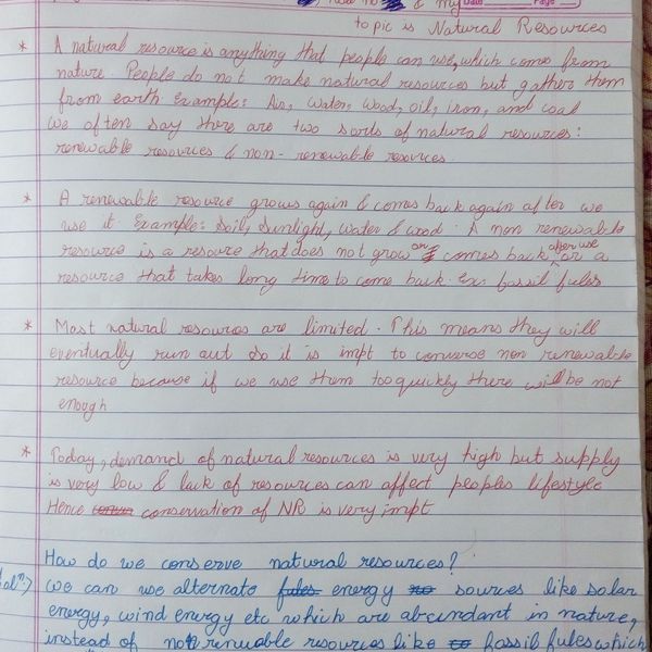 Natural Resources For Asl Essay Examples