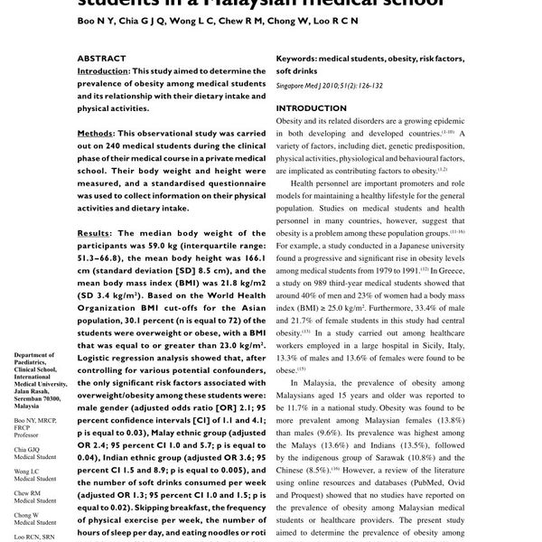 Obesity Among Students Essay Examples