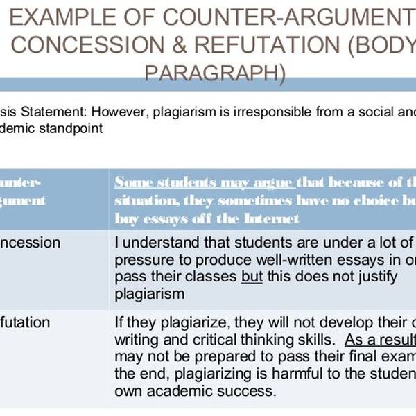 Plagiarism In An Argumentative Essay Examples