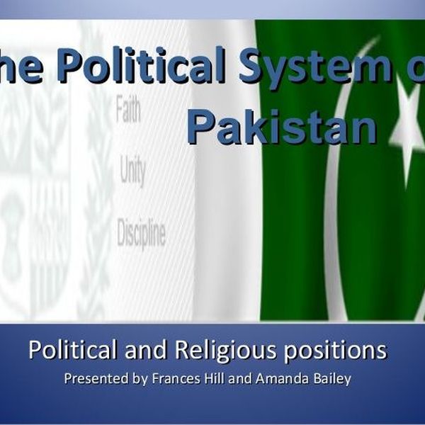 Political System Of Pakistan Essay Examples