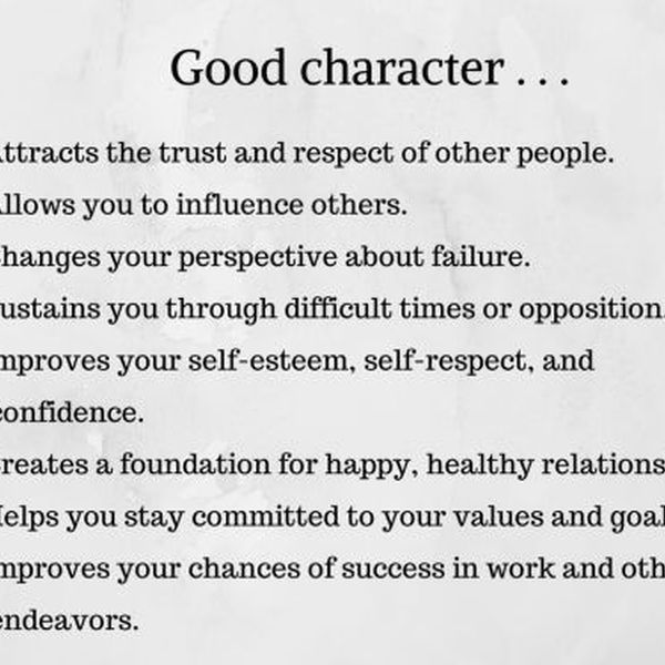 Qualities Of A Good Person Essay Examples