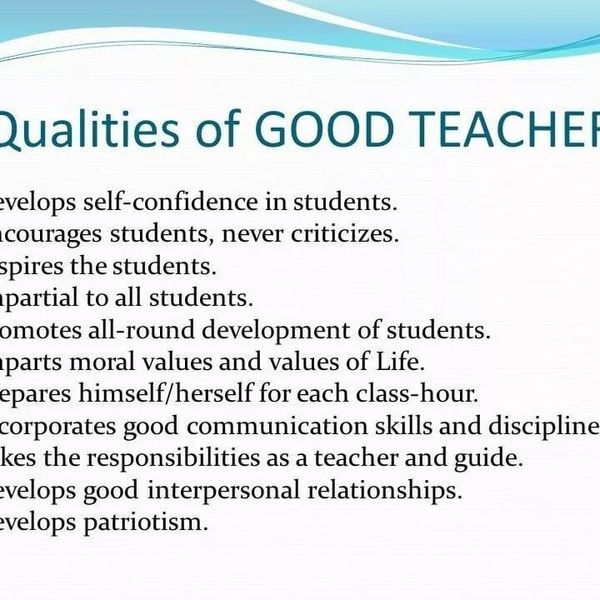 Quality Of Good Teacher Essay Examples