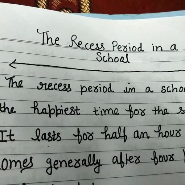 Recess Time In My School Essay Examples