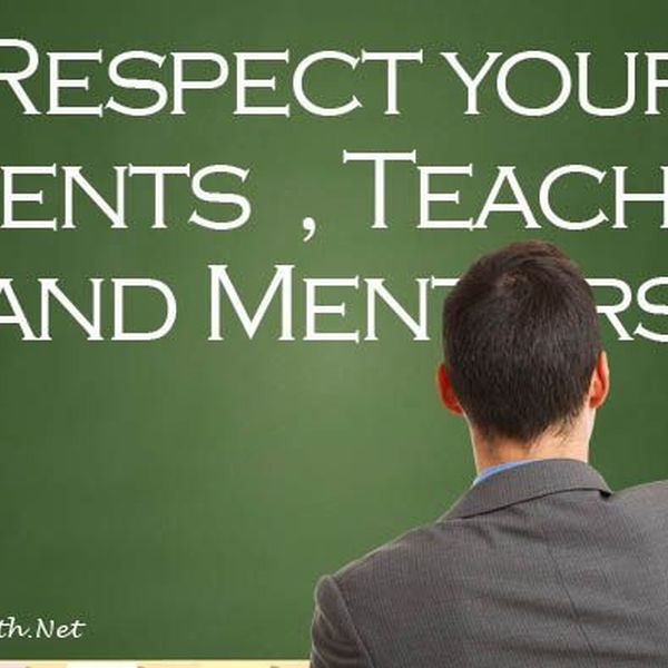 Respect Your Elders And Teachers Essay Examples