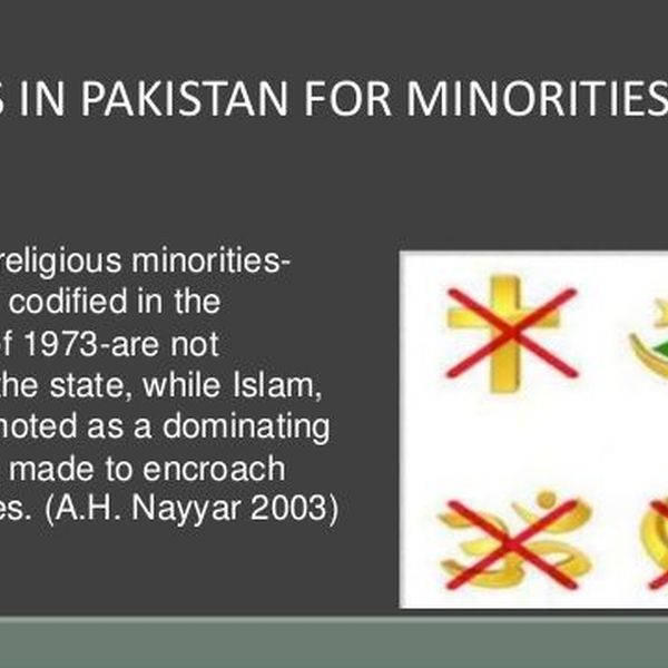 Rights Of Minorities In Pakistan Essay Examples