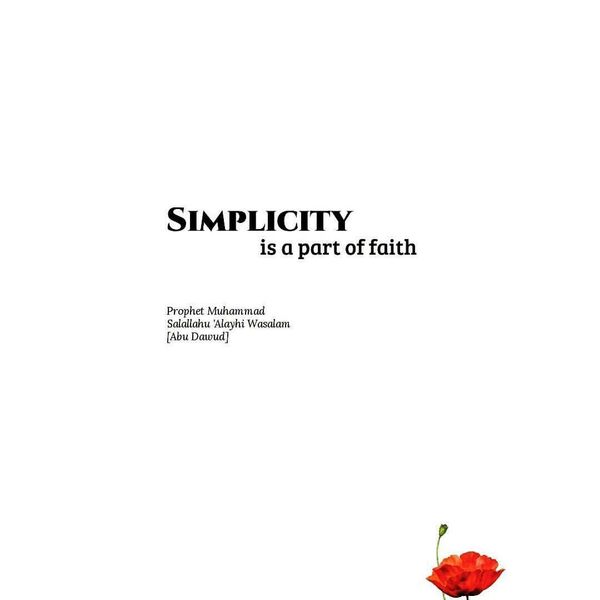 Simplicity In Islam Essay Examples