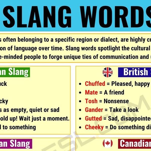Slang Language Essay Examples