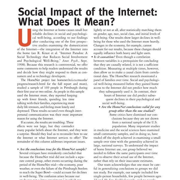 Social Impact Of Internet Essay Examples