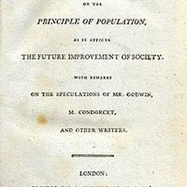 The Principle Of Population Essay Examples