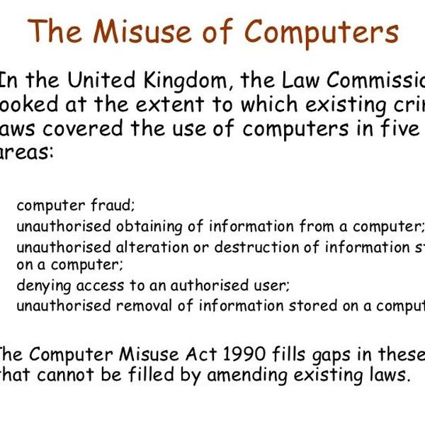 Uses And Misuses Of Computer Essay Examples
