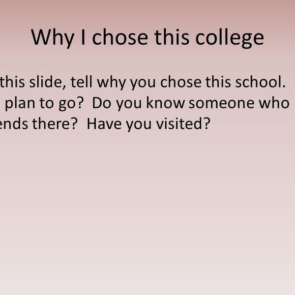 Why I Chose This University Essay Examples