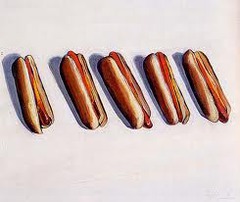 Five Hot Dogs by Thiebaud Five Hot Dogs by Thiebaud