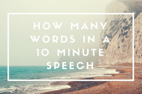 How Many Words in a 10 Minute Speech
